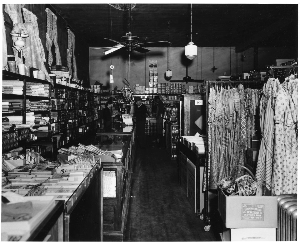 Shelby County, Iowa. Other buildings and businesses in Irwin. ...(A view) of the largest store in to . . . - NARA - 522354