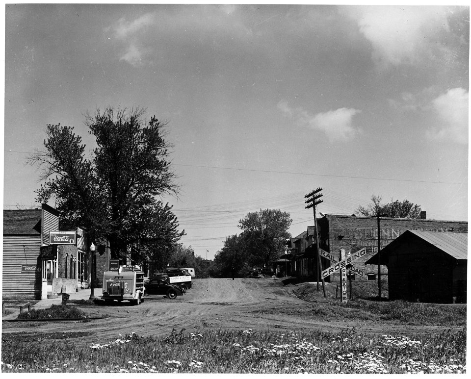 Shelby County, Iowa. The village of Irwin is the center of a community - village and hinterland - . . . - NARA - 522315