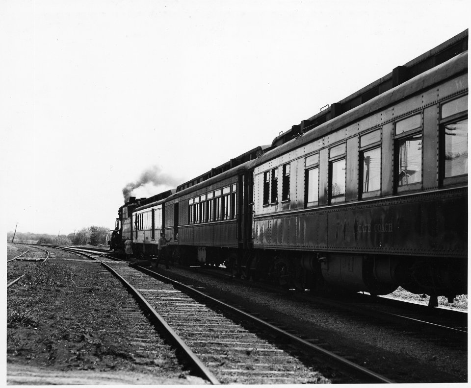 Shelby County, Iowa. Several trains a day stop at the Irwin depot, most of them just long enough to . . . - NARA - 522351