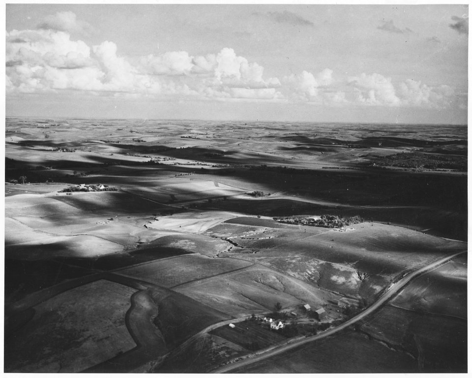 Shelby County, Iowa. This is the land that supports the people in Irwin - some of the best land in . . . - NARA - 522305