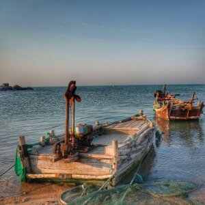 Fishing boats jimo sea view