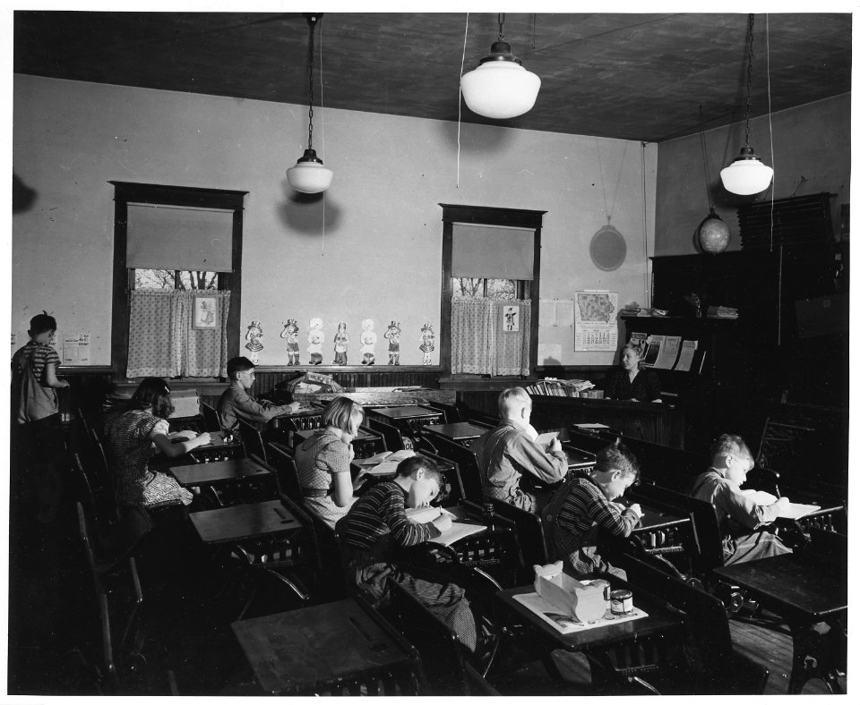 Shelby County, Iowa. The general attitude in this community about education is that every child shou . . . - NARA - 522410