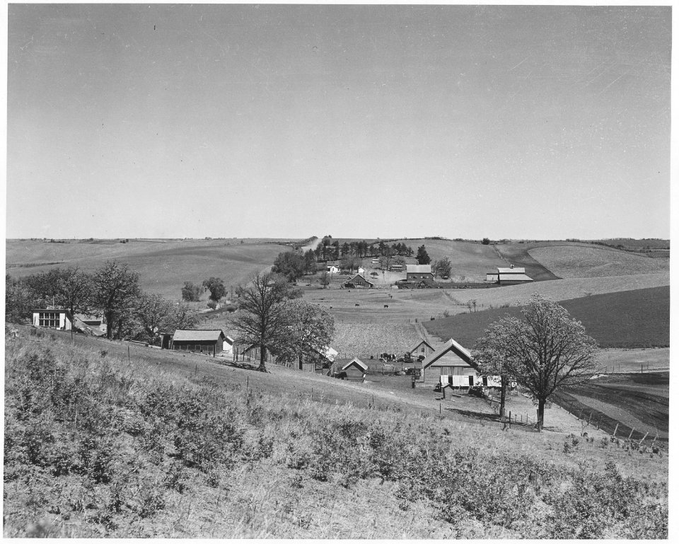 Shelby County, Iowa. This is the land that supports the people in Irwin - some of the best land in . . . - NARA - 522297