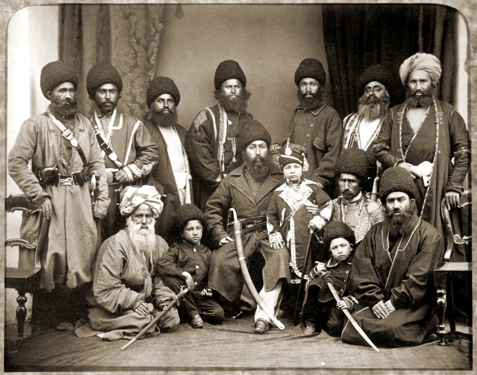 Sher Ali Khan and company of Afghanistan in 1869