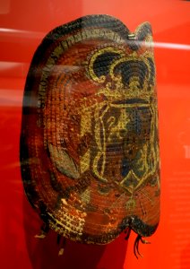 Shield (adaga), Spanish Colonial, Mexican-American border, 1650-1750, painted leather - Peabody Museum, Harvard University - DSC05998 photo