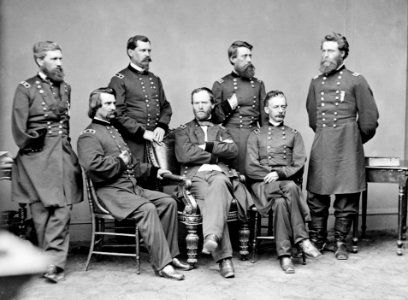 William Tecumseh Sherman and staff - Brady-Handy