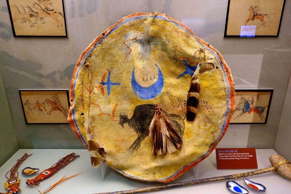 Shield, Lakota - Native American collection - Peabody Museum, Harvard University - DSC05780