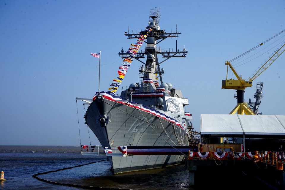 Ship Named after Navy Nurse Plankowner Lenah Higbee is Christened 210424-N-N1526-004 (51141637632)
