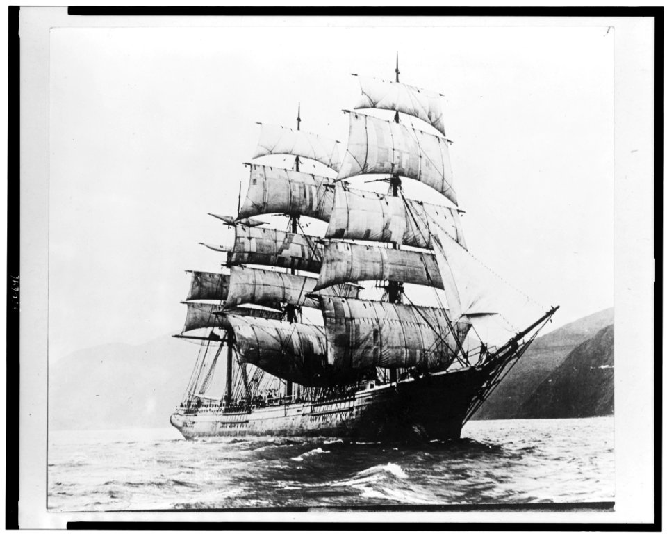 Ship Jabez Howes sailing LCCN94505402