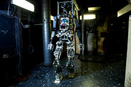 Shipboard Autonomous Firefighting Robot test aboard USS Shadwell (LSD-15) in November 2014