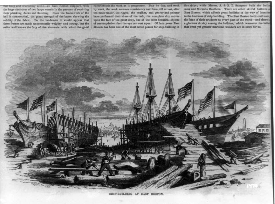 Ship-building at East Boston LCCN2002736864