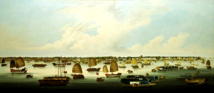 Shipping in the Pearl River off Honam Island, Canton RMG BHC1786