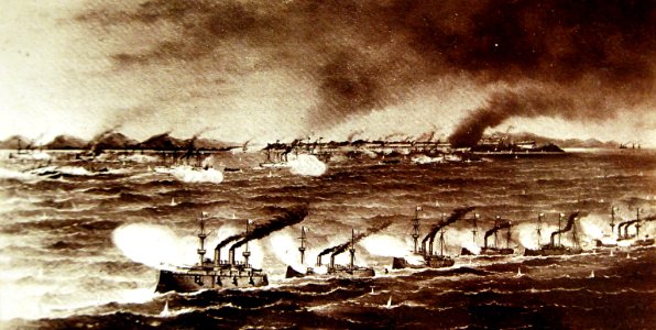 Ships during the Battle of Manila Bay, 1 May 1898, Spanish-American War (26218578142)