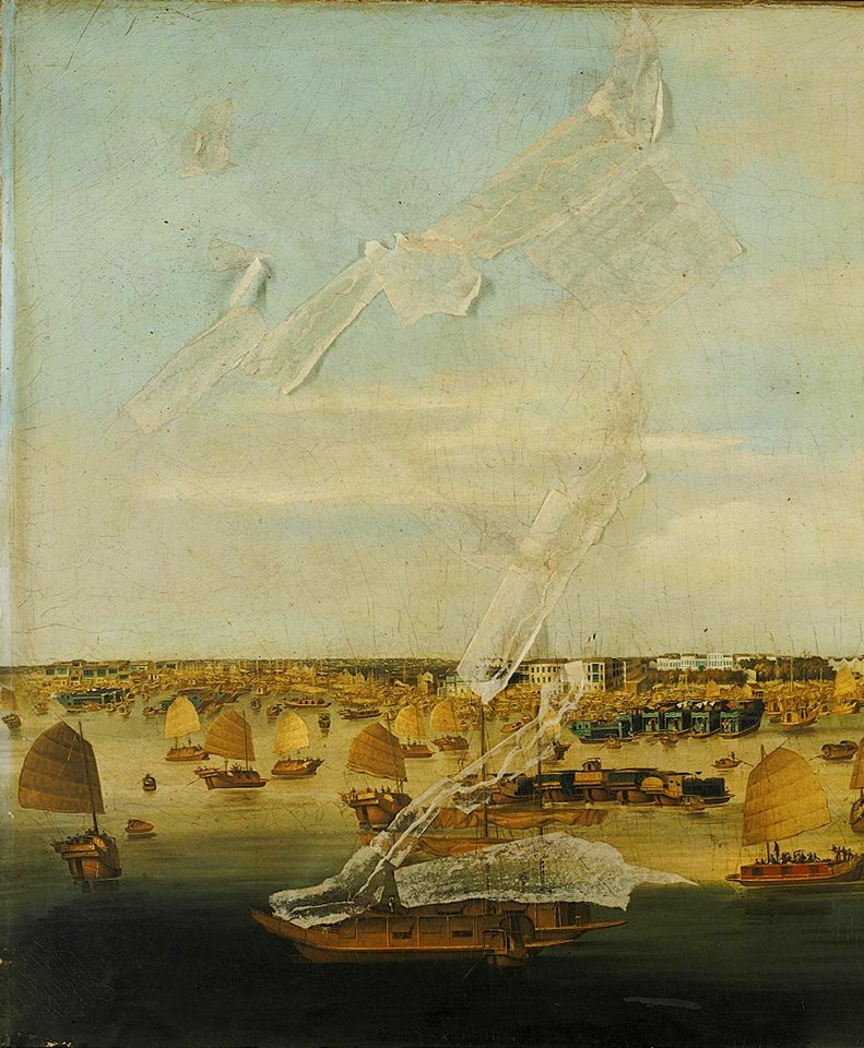 Shipping in the Pearl River off Canton RMG BHC1785 2