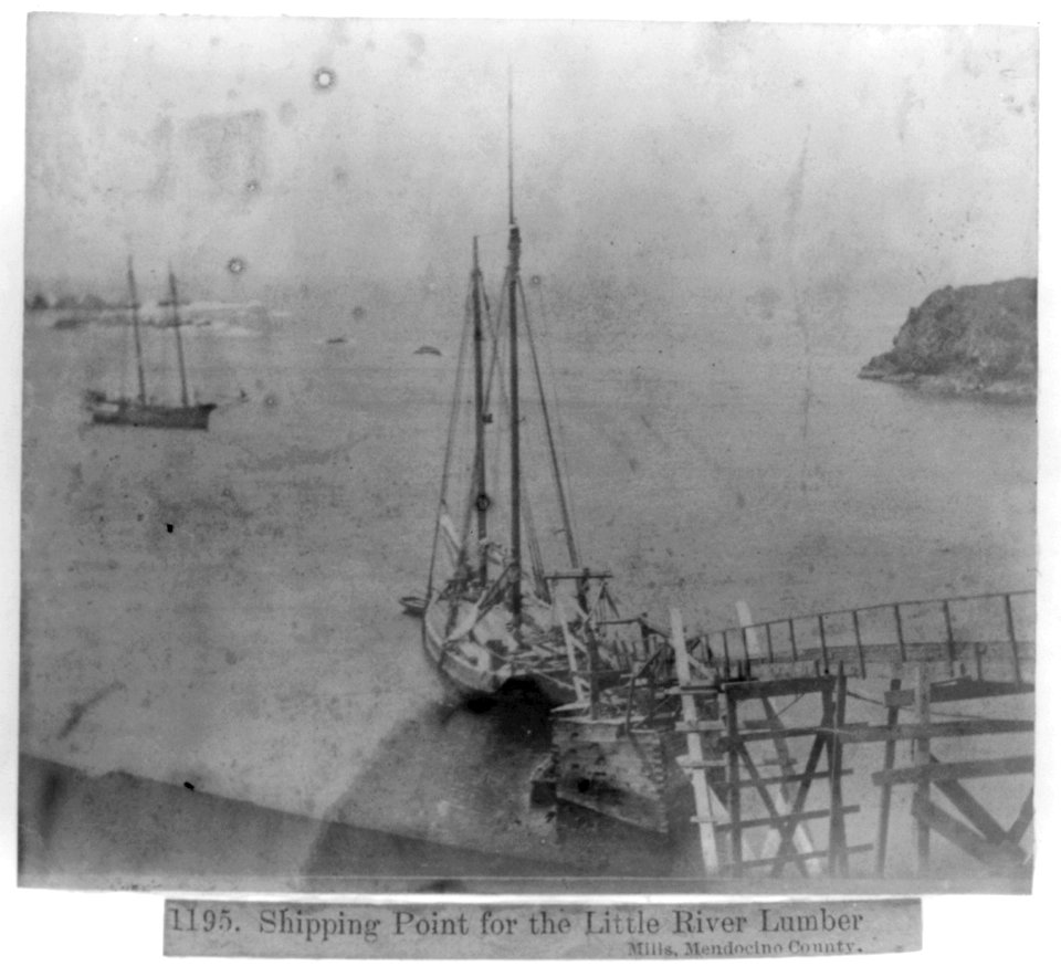 Shipping Point for the Little River Lumber Mills, Mendocino County LCCN2002719827