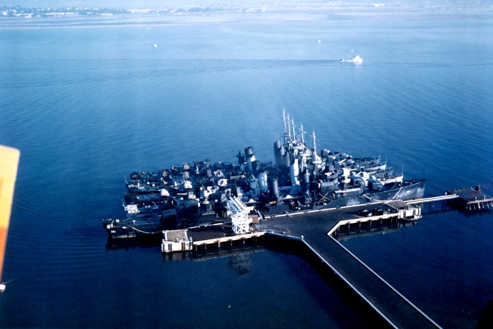 Ships of US Navy Destroyer Division 6 at San Diego in October 1941 (80-G-K-14467)