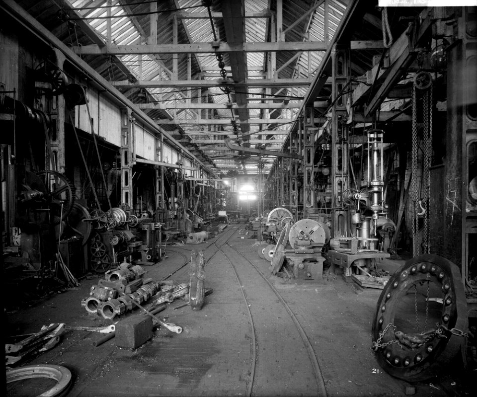 Shipyard Engineers' Shop at John Brown and Co Ltd, Clydebank, 1901 RMG G10566