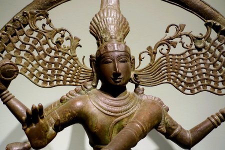 Shiva Nataraja, Southern India, Tamil Nadu, Chola dynasty, detail, 900s-1100s with later alterations, cast bronze - Portland Art Museum - Portland, Oregon - DSC08479