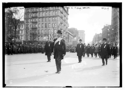 Shoe trade Division, Taft parade, Nath. (i.e. Nathan) C. Fisher, Marshal, (New York) LCCN2014682889