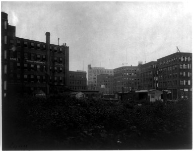 Shoe factories, Lynn, Mass.- exterior view of shoe factories and other buildings LCCN2006681284