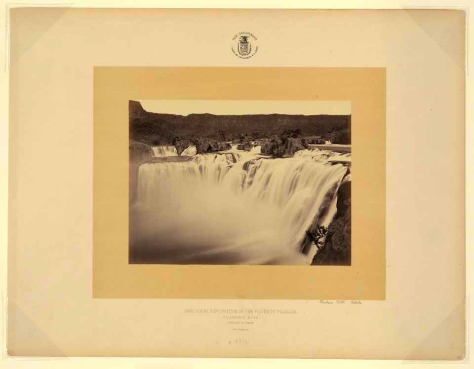 Shoshone Falls, Idaho - T.H. O'Sullivan, phot. LCCN2004666655