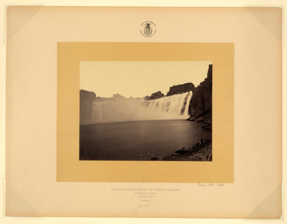 Shoshone Falls, Idaho - T.H. O'Sullivan, phot. LCCN2004666656