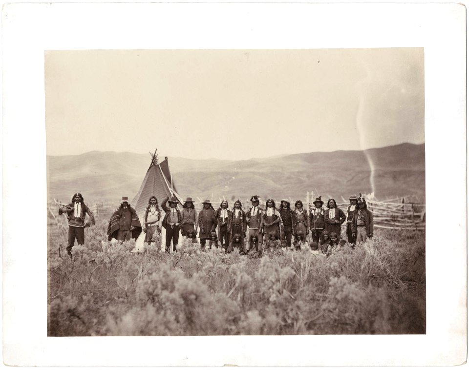 Shoshone Indians by Andrew J Russell