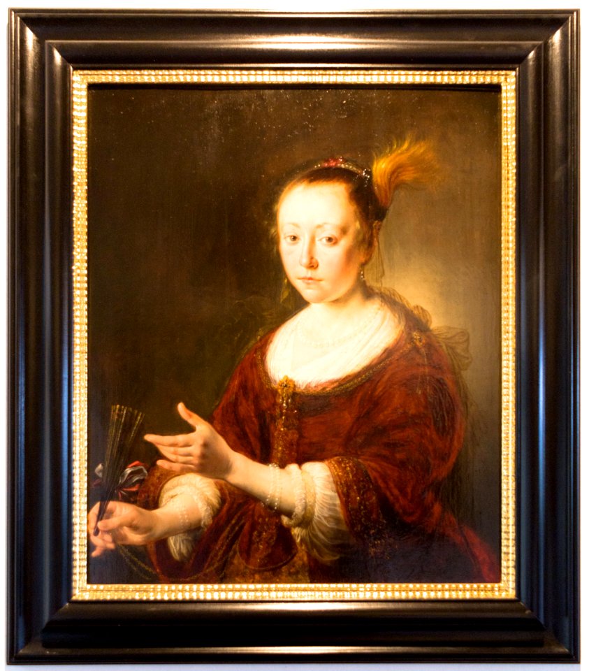 Sanok, Muzeum Historyczne, obraz Dama z wachlarzem