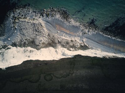 Beach aerial view photo