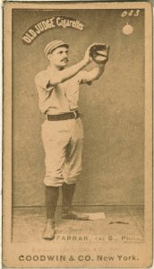 Sid Farrar, Philadelphia Quakers, baseball card portrait LCCN2007686887