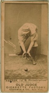 Sid Farrar, Philadelphia Quakers, baseball card portrait LCCN2007686888
