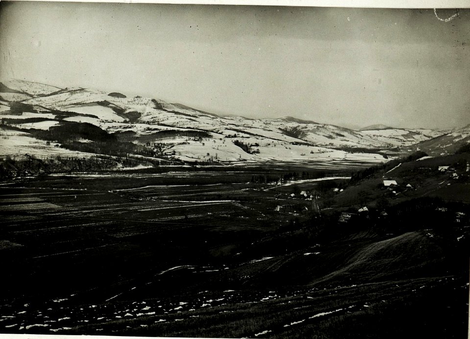 Sicht vom Talhang südlich Krosna gegen Westen, Lososina-Tal. (BildID 15592512)