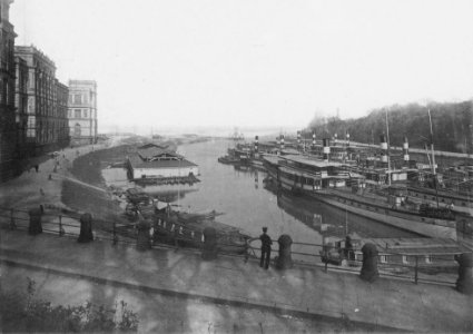 Sicherheitshafen vor Beginn der Zufüllarbeiten. Frühjahr 1897
