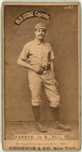 Sid Farrar, Philadelphia Quakers, baseball card portrait LCCN2007686886