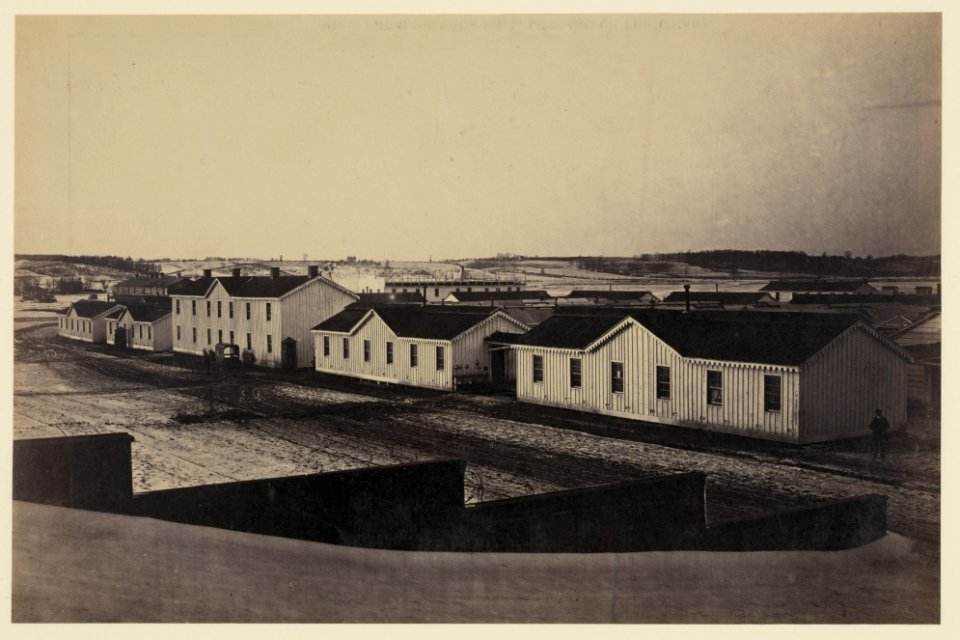 Sickel Hospital, looking toward Fairfax Seminary, January 5, 1865 LCCN2006681129