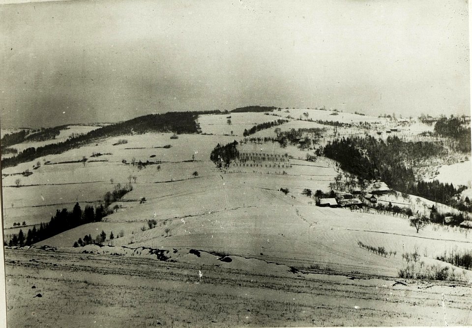 Sicht von Orlowka gegen Norden, Südhang der Kobyla - Höhe. (BildID 15592477)