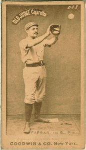 Sid Farrar, Philadelphia Quakers, baseball card portrait LCCN2007686887