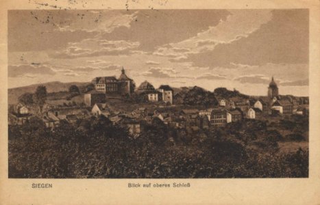 Siegen, Nordrhein-Westfalen - Oberes Schloss (Zeno Ansichtskarten)