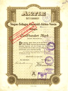 Siegen-Solinger Gussstahl-Aktien-Verein 1916