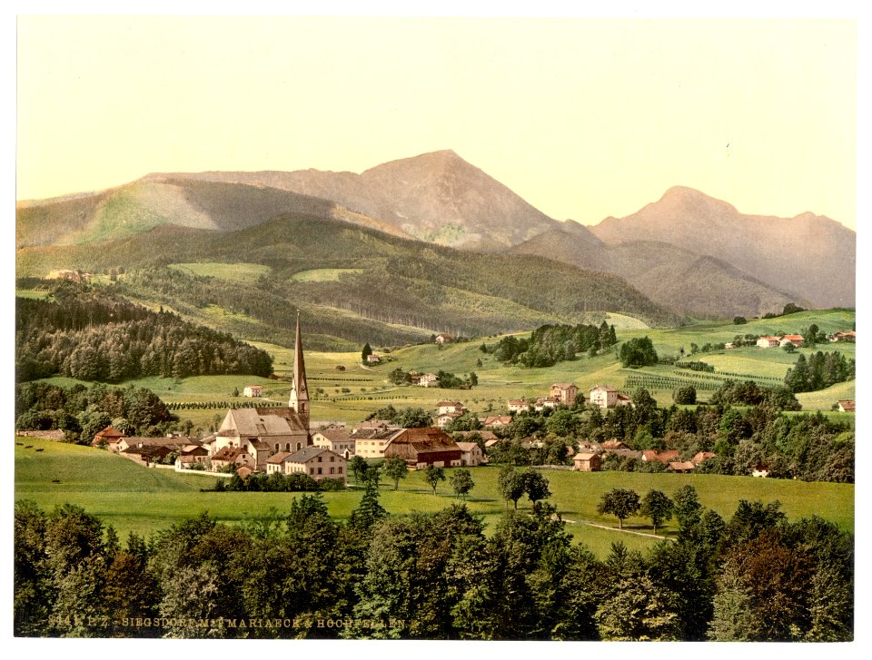 Siegsdorf with Mariaeck and Hockfellen, Upper Bavaria, Germany-LCCN2002696293