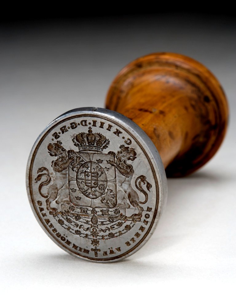 Sigillstamp Karl XIII - Livrustkammaren - 33889