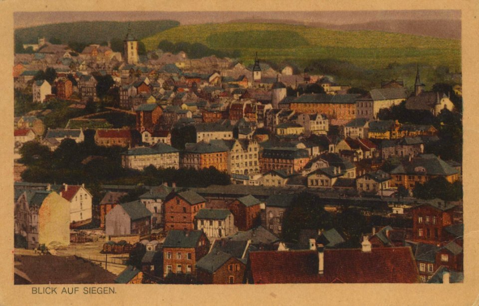 Siegen, Nordrhein-Westfalen - Stadtansicht (Zeno Ansichtskarten)