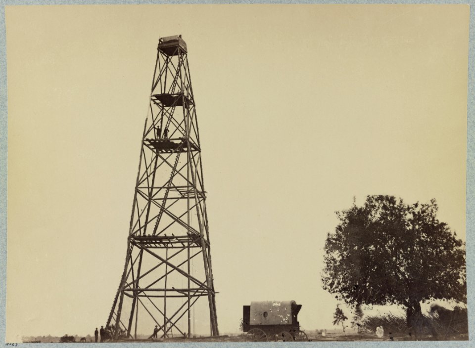 Signal tower near Point of Rocks, Appomattox River, Va LCCN2012649230