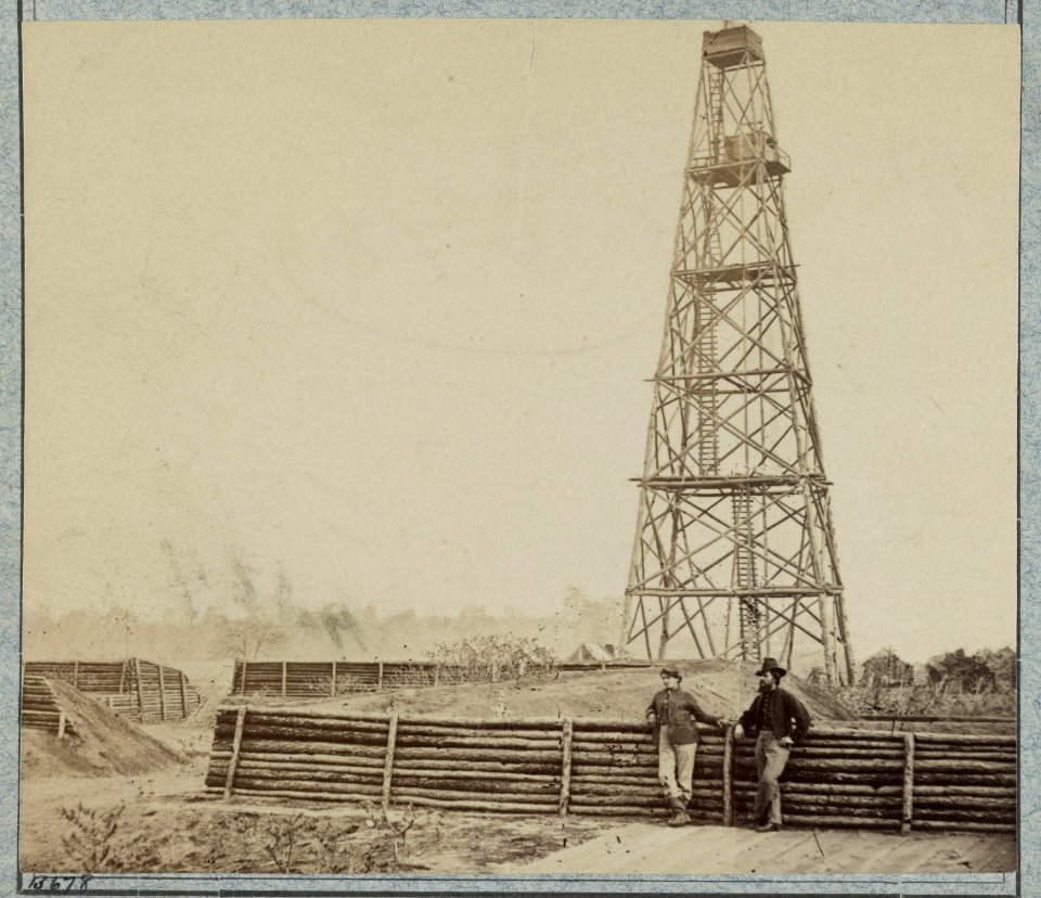 Signal tower at Point of Rocks, Appomattox River, Va LCCN2012649227