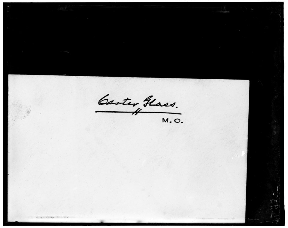 Signature of Carter Glass LOC hec.14113