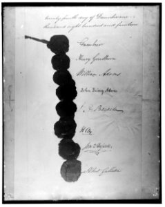 Signatures, Treaty of Ghent, December 24, 1814 LCCN2016870852