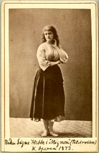 Signe Hebbe, rollporträtt - SMV - H4 019