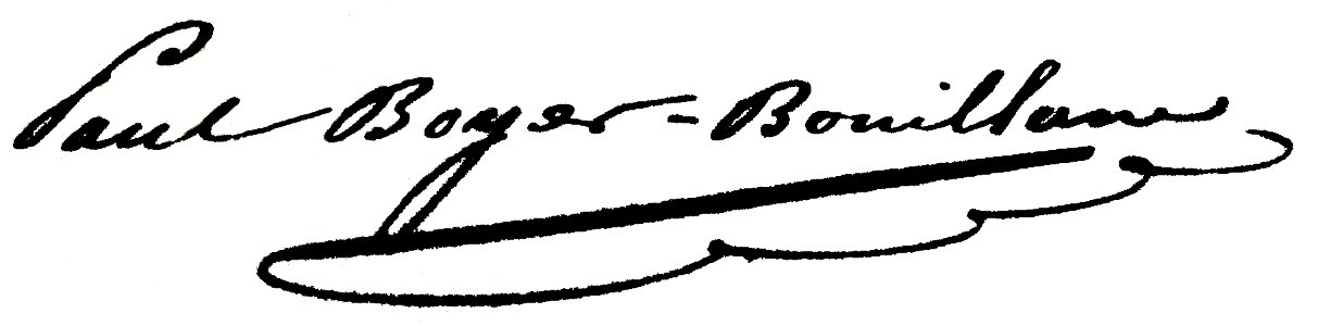 Signature de Pierre Paul Henri Dominique Boyer de Bouillane (1848-1908)