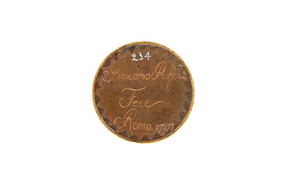 Signaturen ristad på baksidan Giacuomo Raffaeli Fece Roma 1793 - Skoklosters slott - 93219