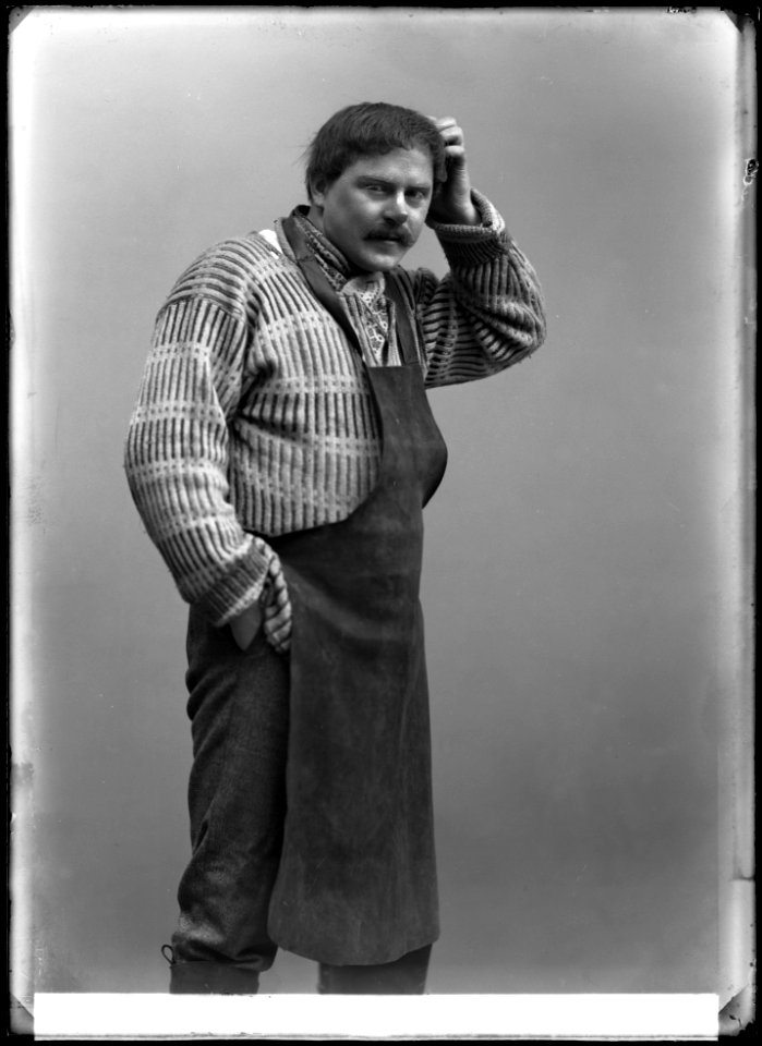 Sigurd Wallén as Carlsson in Hemsöborna at Folkteatern 1910 - SMV - GV047